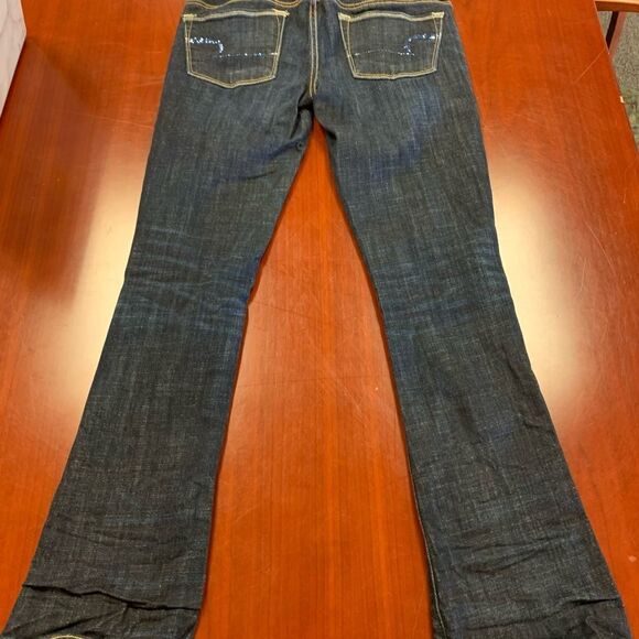 AEO Skinny Kick Sequin Pocket Bootcut Jeans sz 6S - Picture 6 of 6